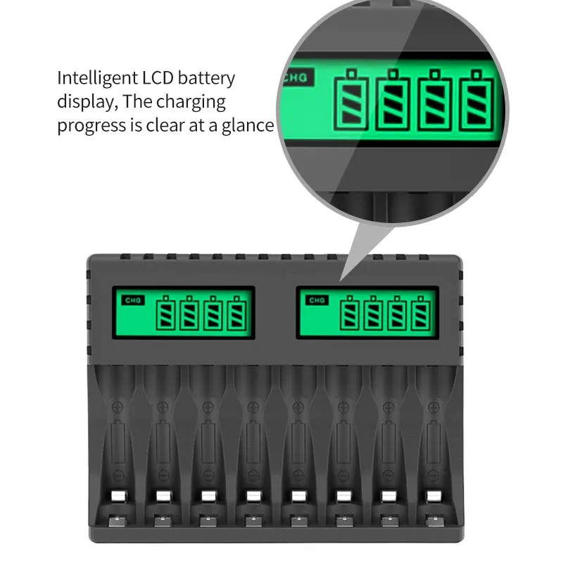 PUJIMAX 8-slot charger