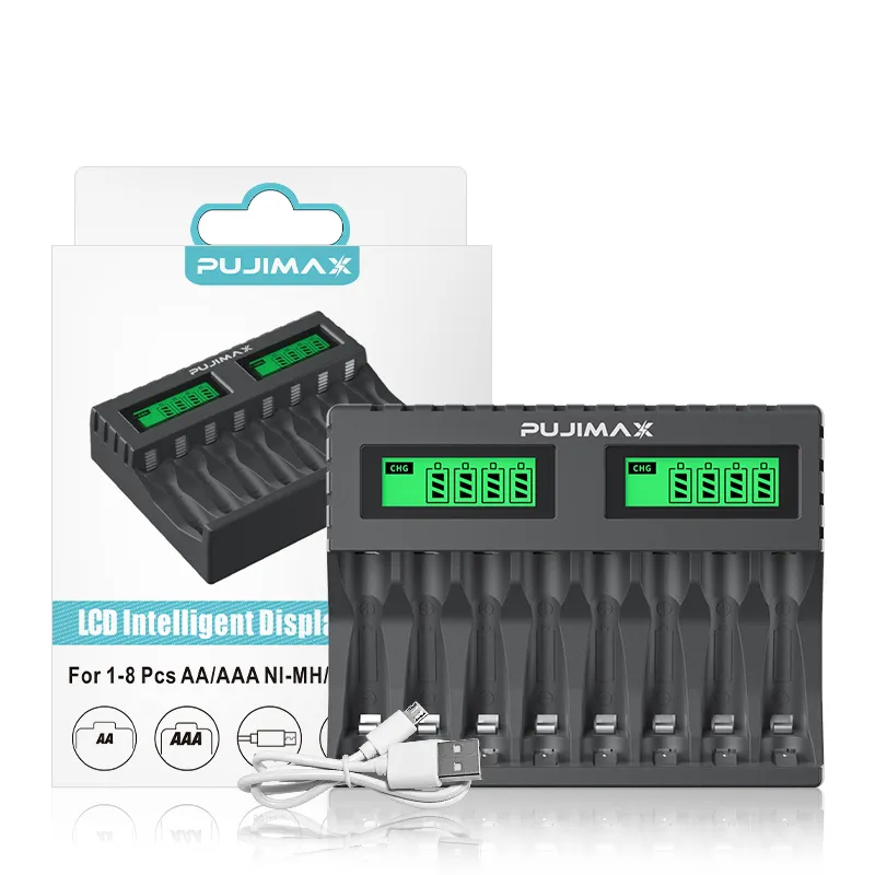 PUJIMAX 8-slot charger
