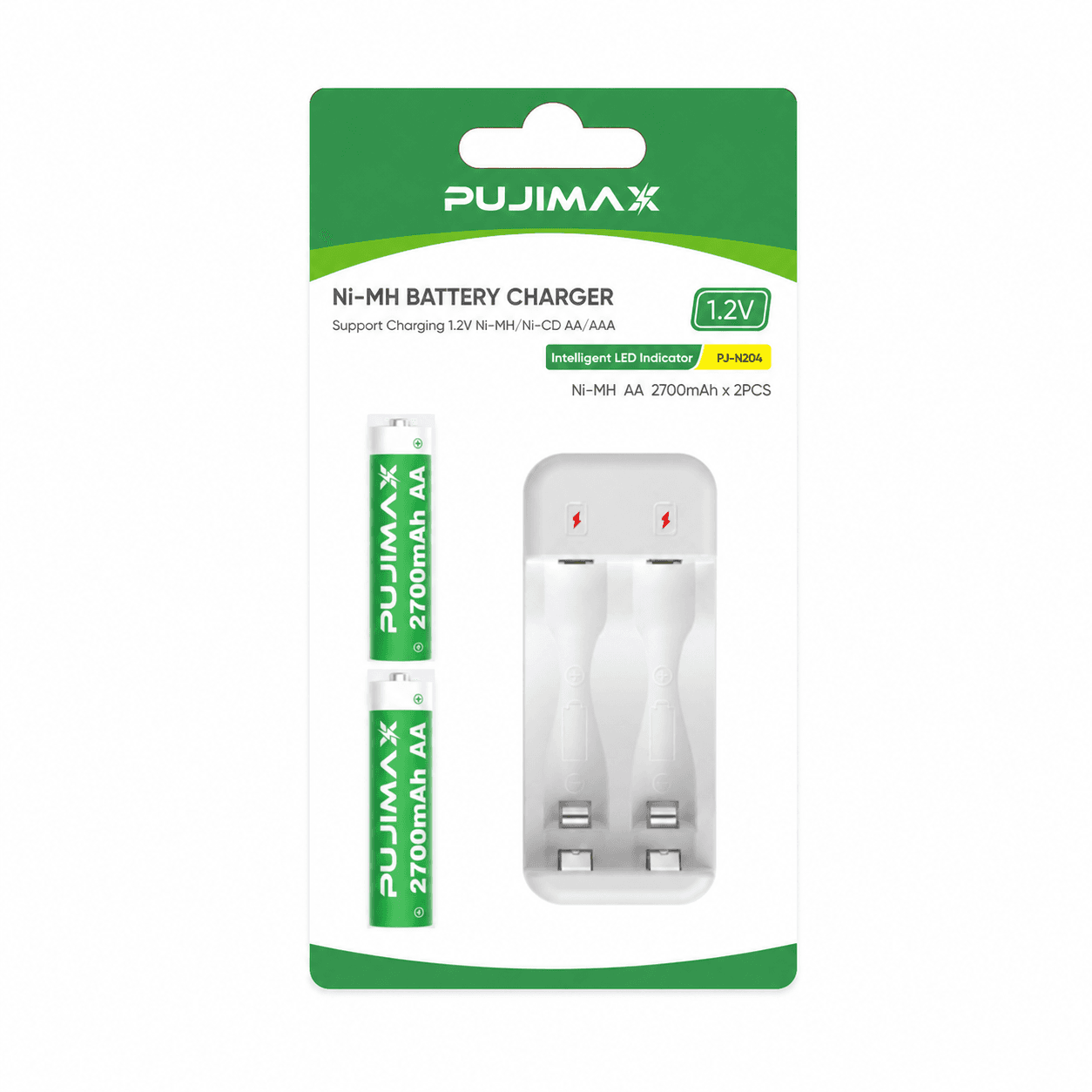 Packaged PUJIMAX chargers and battery sets