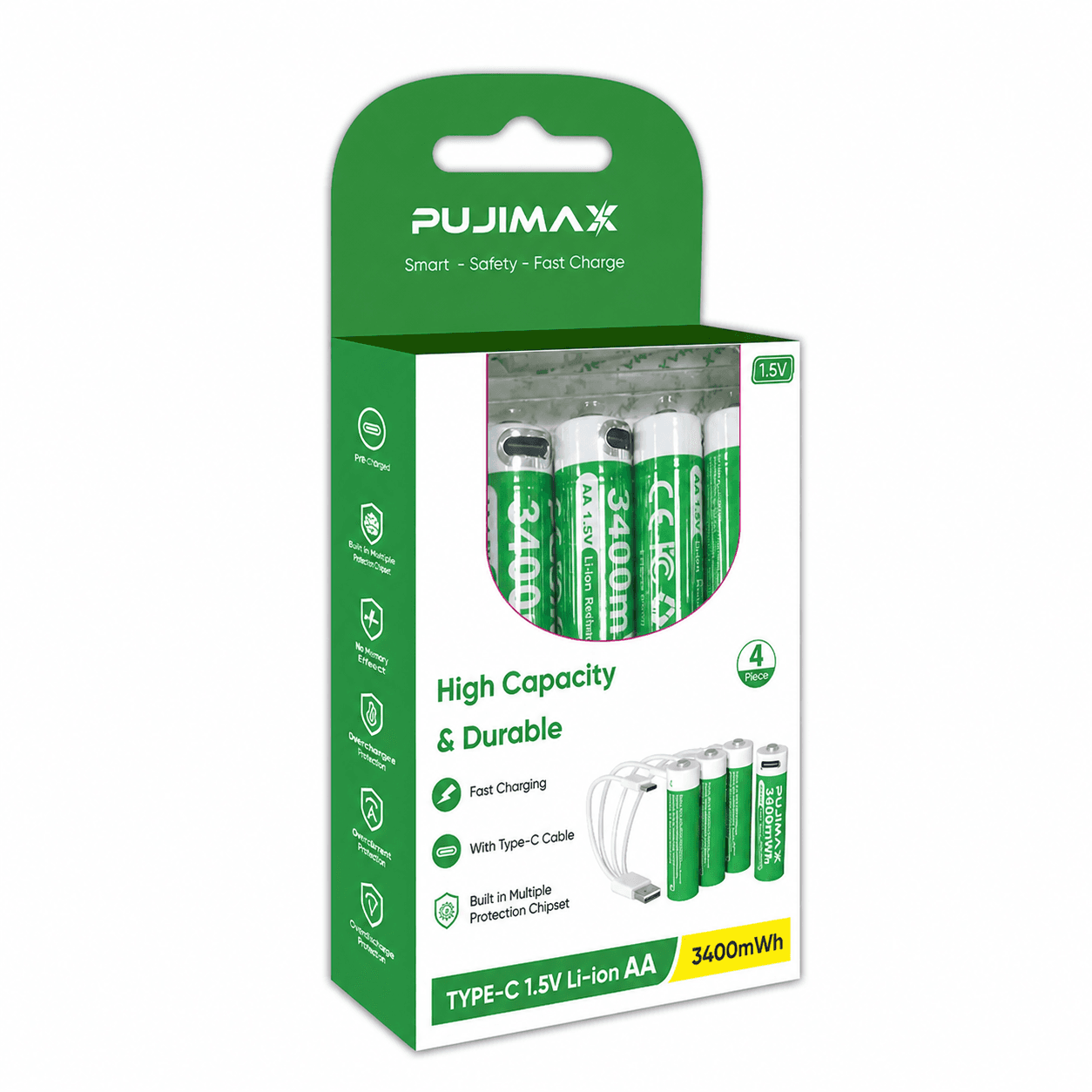 Packaged PUJIMAX AA battery range